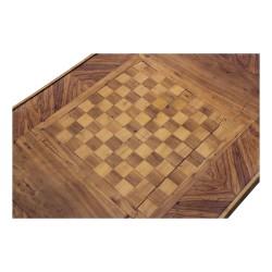 \"Tric Trac\" games table, double-sided playing surface.