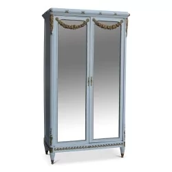 路易十六和拿破仑三世风格的"詹森"式衣柜，饰有"葡萄"雕刻