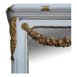 A Louis XVI Napoleon III style \"Jansen\" wardrobe with \"Grape\" carving