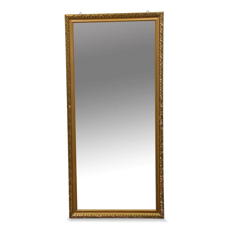 金色边框的长方形镜子。 - Moinat - 镜子