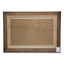 Louis XV style Regency mirror in gilded wood.