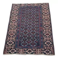 Knotted wool rug.