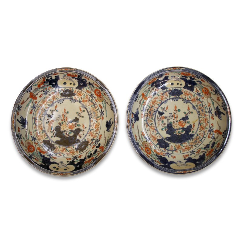 Pair of Imari porcelain plates. Japan. - Moinat - Chinaware, Porcelain