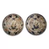 Pair of Imari porcelain plates. Japan. - Moinat - Chinaware, Porcelain