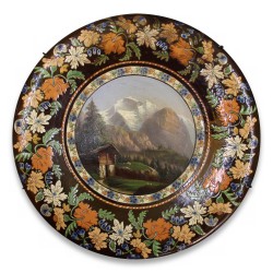 Old Thun porcelain plate.