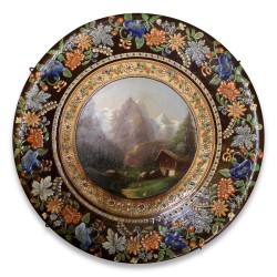 Old Thun porcelain plate.