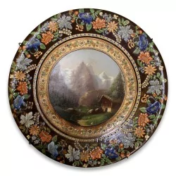 Old Thun porcelain plate.