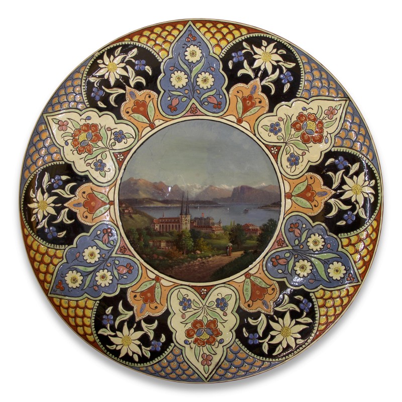 Old Thun porcelain plate. - Moinat - Chinaware, Porcelain