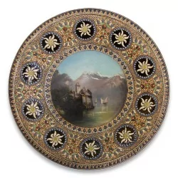 Old Thun porcelain plate.