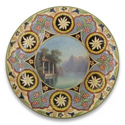 Old Thun porcelain plate.