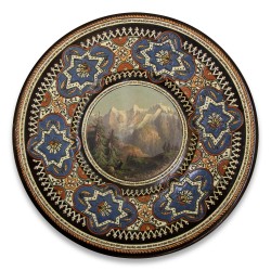 Old Thun porcelain plate.