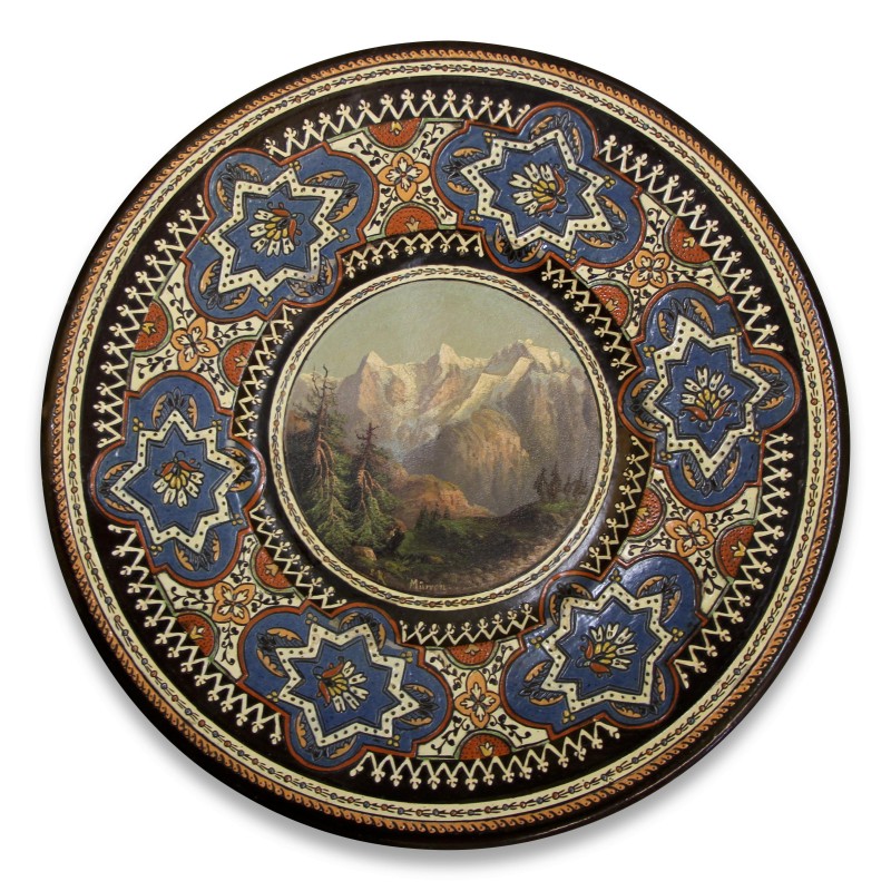 Old Thun porcelain plate. - Moinat - Chinaware, Porcelain