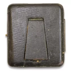 Taschenuhr "Zwiebel" mit silbernem Reiseetui.