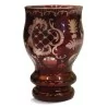 Pair of Bohemian crystal glasses. - Moinat - Decorating accessories