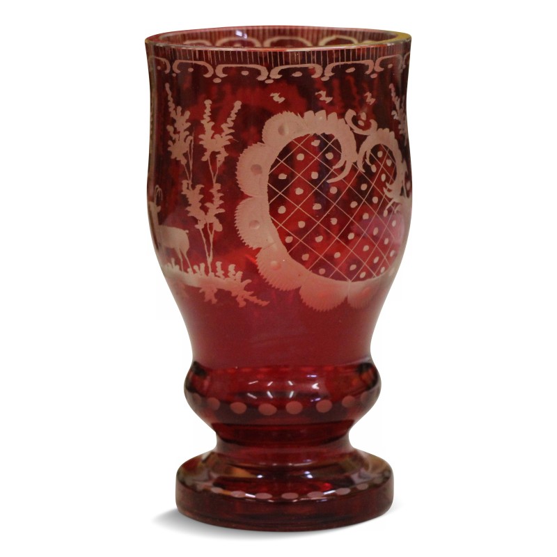 Verre en cristal de Bohème. - Moinat - Accessoires de décoration Verre en cristal de Bohème. - Moinat - Accessoires de décoration