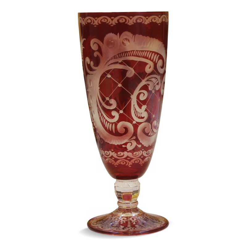 Verre en cristal de Bohème. - Moinat - Accessoires de décoration Verre en cristal de Bohème. - Moinat - Accessoires de décoration