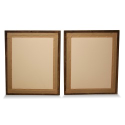 Paire d aquarelles "Scènes de campagne Bâloise avec cascades" signé Peter Birmann