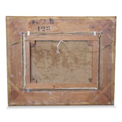 Картина «Рыбак и девушка» подписана Альфредом Дюмоном (1828–1894).