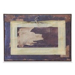 Keramikgemälde \"Flussufer\", signiert Edouard Rizon.