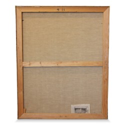 Tableau "Cossonay, vielle ville, 1980" de Walter Mafli (1915-2017).