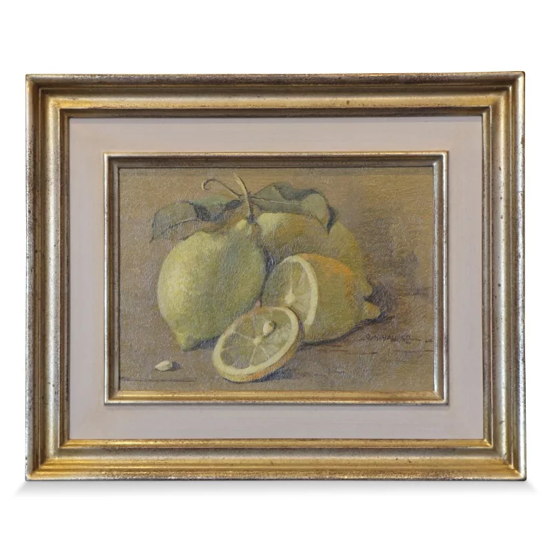 Картина «Три лимона» Рене-Йоланды Хаузер (1873-1907). - Moinat - Картины - натюрморт