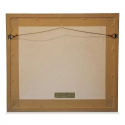 Gravure colorée "The pays de Vaud, from above Lausanne" de H. Jordan.