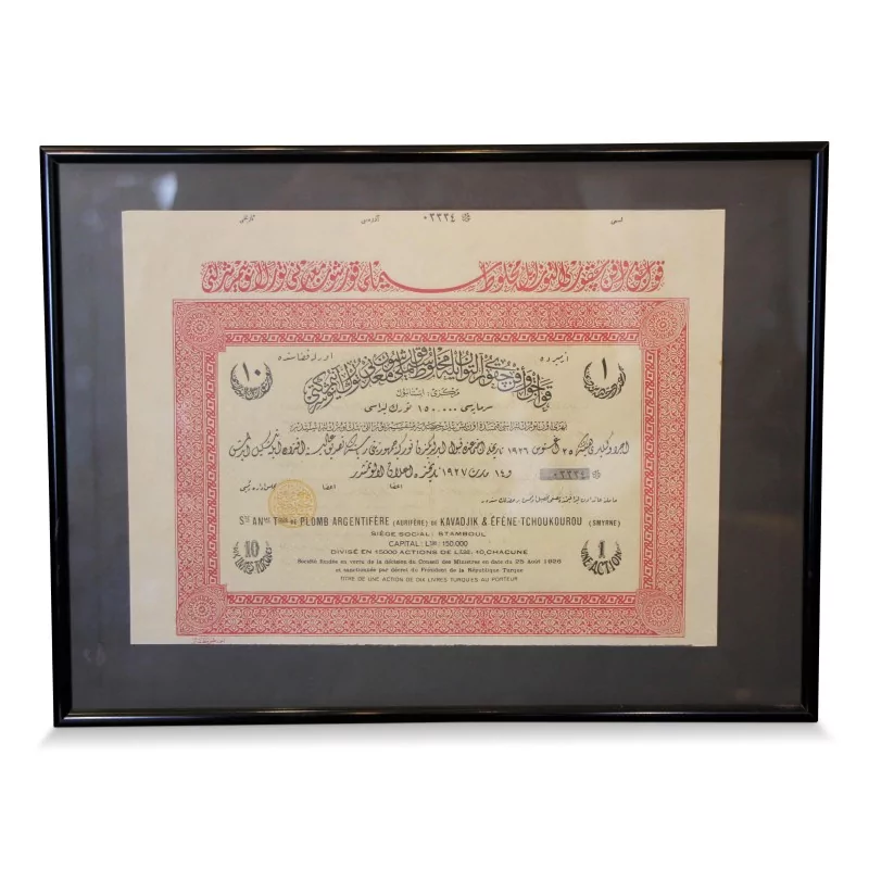 Tabelle "Titel – Silberhaltiges Blei". - Moinat - Gemälden - Verschieden