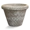 Terracotta plant pot, grey colour. - Moinat - Flowerpot holders, Interior planters