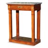 Console "Empire" à colonne. Dessus marbre. Vers 1820. - Moinat - Consoles, Side tables, Sofa tables
