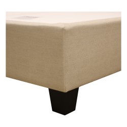 Sommier 80 x 200 DUO "Elisabeth Boss" boxspring fixe avec cuvette.