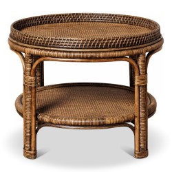 Table basse "Veracruz" en rotin.