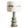 Lampe "Paysage" laquée vert. - Moinat - Table lamps