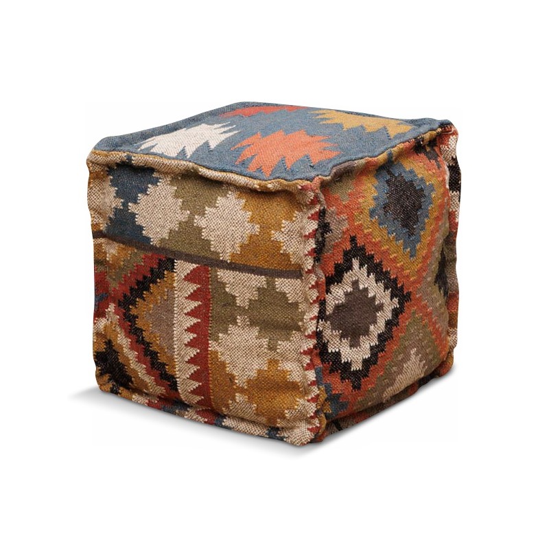 Pouf "Automne" en Kilim. - Moinat - Stools, Benches, Pouffes Pouf "Automne" en Kilim. - Moinat - Stools, Benches, Pouffes