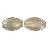 Paire de plats en argent ovales. (1432g) Epoque 18ème siècle. - Moinat - Argenterie