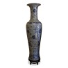 Grand vase en porcelaine "Ming" avec socle en noyer. - Moinat - Boxes, Urns, Vases