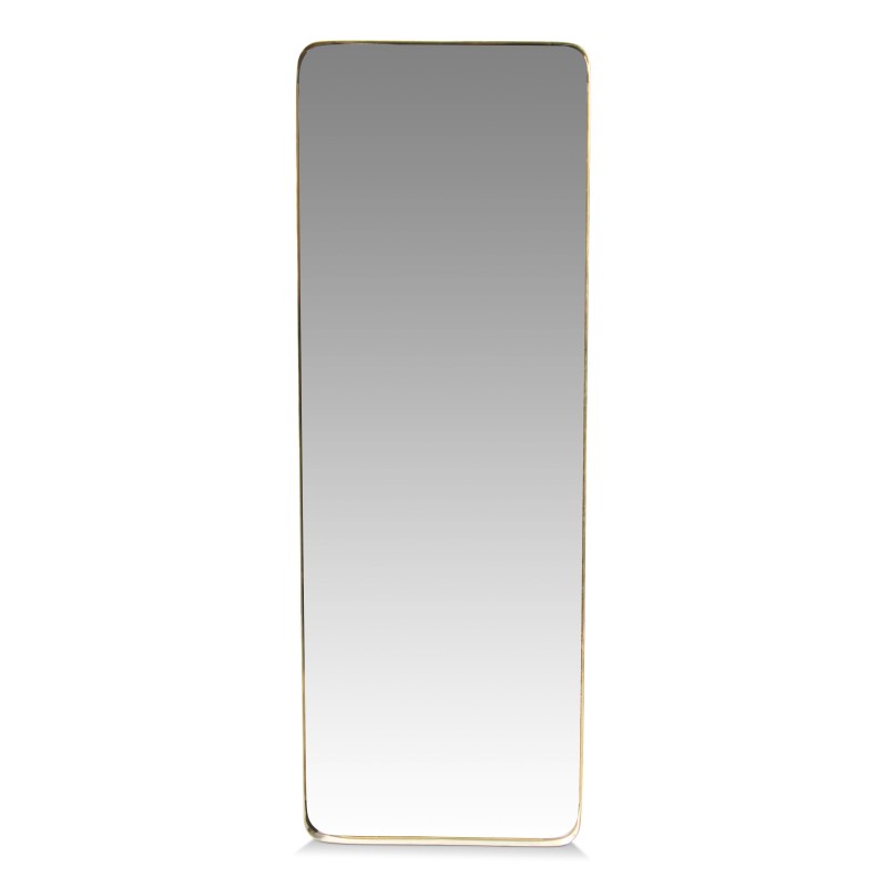 Miroir rectangulaire avec cadre métal chromé or. - Moinat - Glaces, Miroirs Miroir rectangulaire avec cadre métal chromé or. - Moinat - Glaces, Miroirs