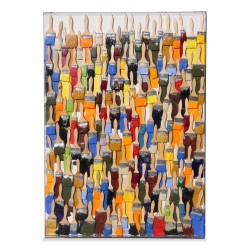 Tableau "Les pinceaux" de style Arman.