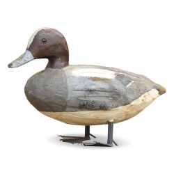 Canard "Appelant" en bois peint. Ancien.