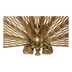 Fan-shaped bronze firewall. Period: Neo-Gothic, 19th …