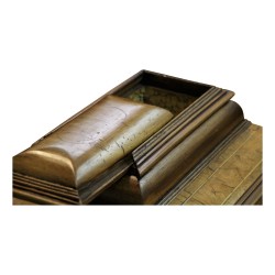 Louis XIV walnut chest with secret. Swiss. Early period.