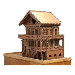 Boîte à musique "Chalet", raccord du Haut Valais. Suisse.