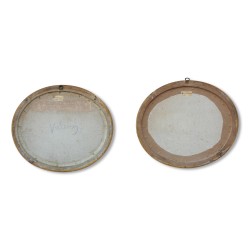 Zwei Kupferstiche "Liebe und Hoffnung" und "Liebe und Eifersucht" von C. Knight fecit