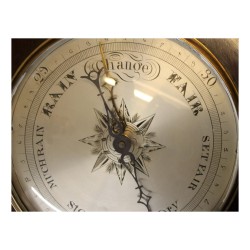 Mahogany mercury barometer. English.