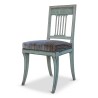 Lot de quatre chaises gustavien en bois peint, pieds sabre. Vers 1810 - Moinat - Chaises