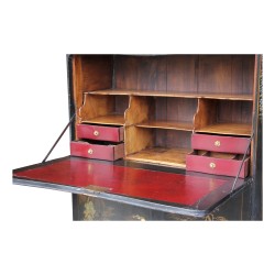 Secrétaire en laque de chine monté sur chêne. paris. Vers 1760.