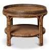 Table basse "Veracruz" en rotin. - Moinat - Couchtische, Beistelltische