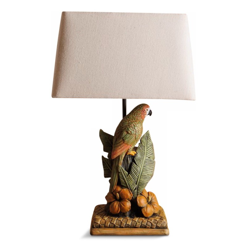 Lampe "Tropical & Perroquet" en résine. - Moinat - Настольные лампы