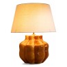 Lampe "Orange fleury" en grès. - Moinat - Lampes de table