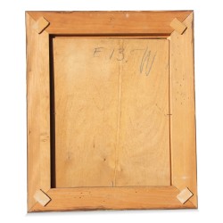 Huile sur bois "Le plongeoir" de Paul - Emile Wyss (1888 - 1987).