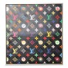 Tableau "Louis Vuitton"de Takashi Murakami, monogram multicolore. - Moinat - Painting - Miscellaneous